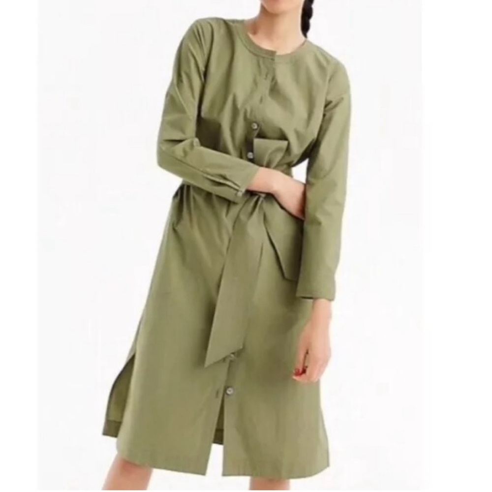 J. Crew Classic Shirt Dress Midi Poplin NWT